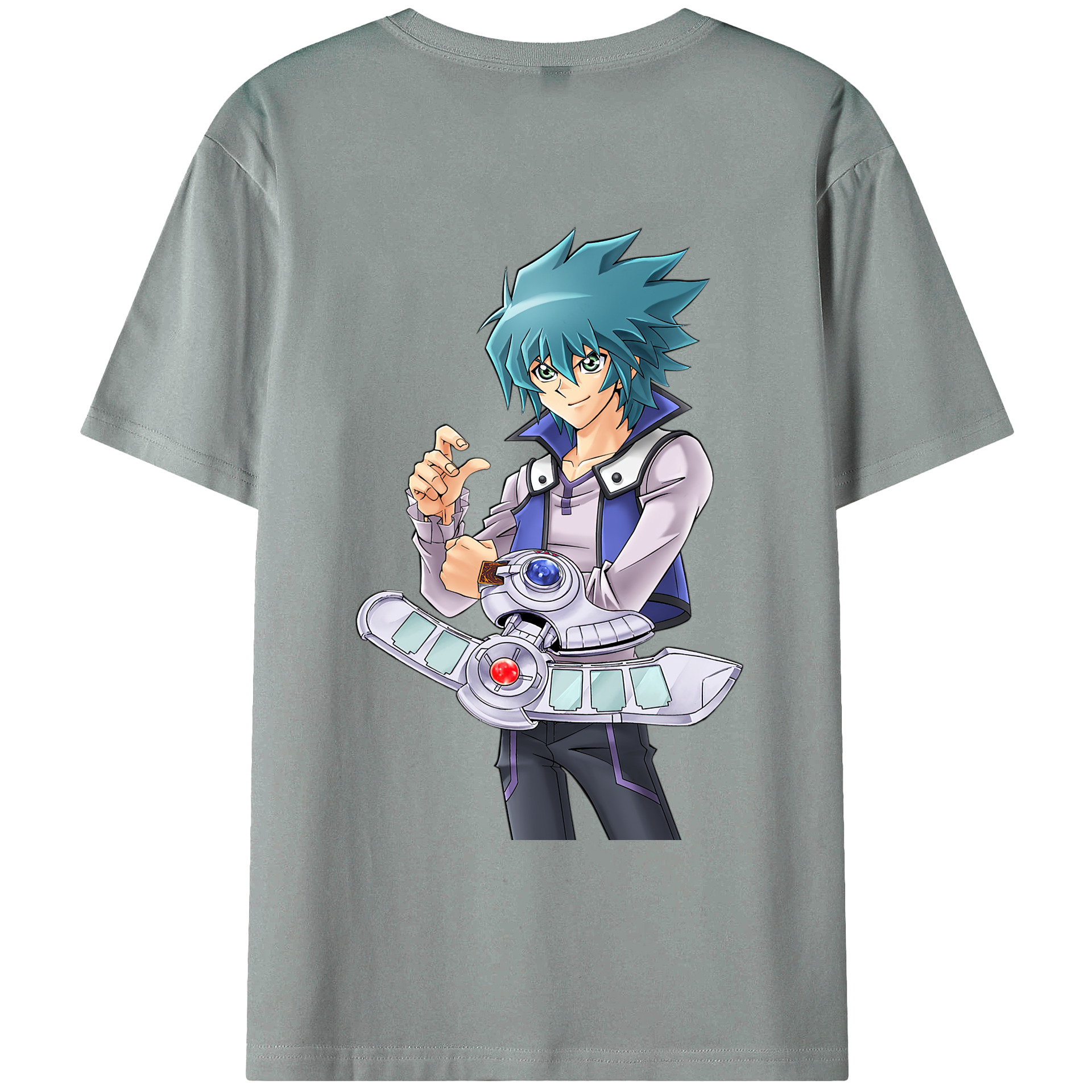 （画像用） 遊☆戯☆王 Yu-Gi-Oh! 綿100％ メンズ半袖Tシャツ（バックプリント） 通気性